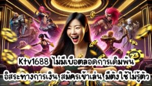Ktv1688 ไม่มีเบื่อตลอดการเดิมพัน อิสระทางการเงิน สมัครเข้าเล่น มีตังใช้ไม่รู้ตัว-3